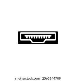 HDMI icon Isolated flat vector in outline