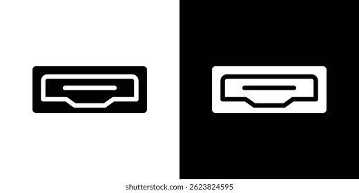 Ícone HDMI para design de interface do usuário do aplicativo móvel da Web de logotipo.