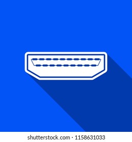 HDMI icon with shadow , vector sign design.