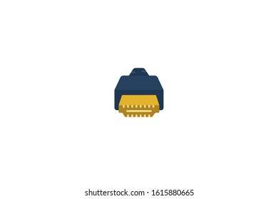 Hdmi icon in trendy flat style isolated on white background vector illustration