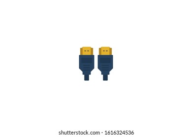  Hdmi icon in trendy flat style isolated on white background vector illustration