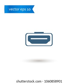 hdmi. hdmi icon. hdmi vector. flat style. sign design vector. sign design. Vector EPS 10