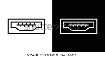 HDMI icon vector, illustration logo template in trendy style