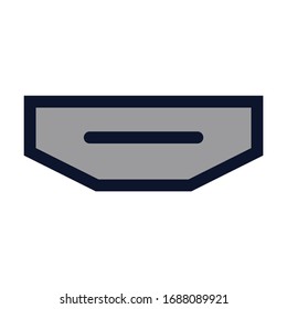 HDMI Input. Simple Vector Color Icon.