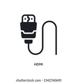 hdmi isolated icon. simple element illustration from electronic devices concept icons. 