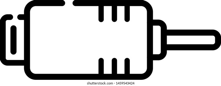 Hdmi outline icon. Computer elements