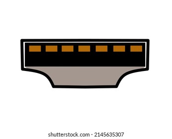 HDMI port icon vector with simple design