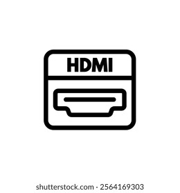 Hdmi socket - marking icon