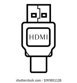 hdmi vector icon