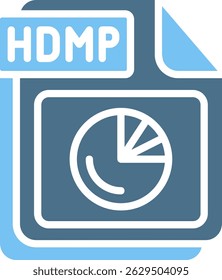 Ícone de Duas Cores do Glifo HDMP