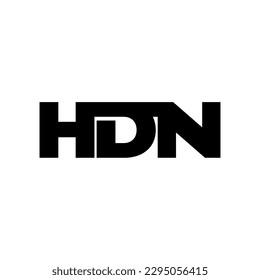 HDN initial letter monogram logo