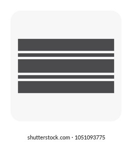 HDPE pipe and connection joint icon on white.
