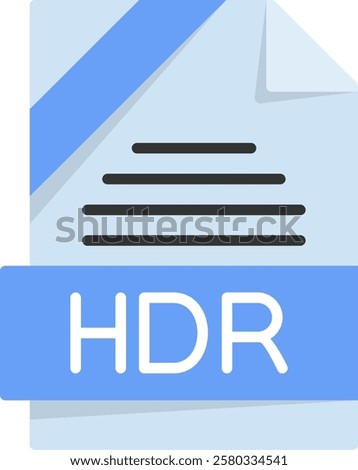 HDR Flat Style Icon Design