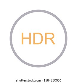 HDR vector color line icon 