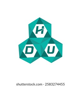 HDU creative minimalist letter logo. HDU unique vector initials alphabet letter logo design
