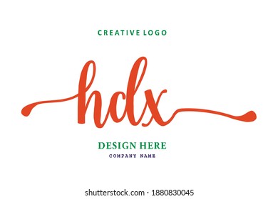 El logotipo de grabado HDX es sencillo, fácil de entender y autoritario