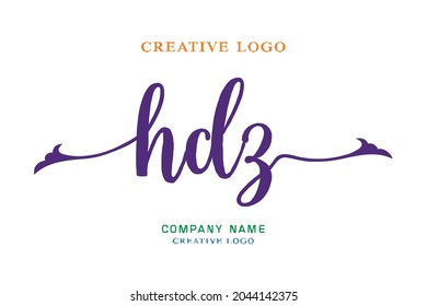 HDZ lettering logo is simple, easy to understand and authoritative