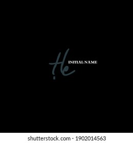 Logo manuscrito de fondo negro