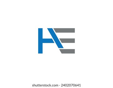 he creative modern logo design vector icon template