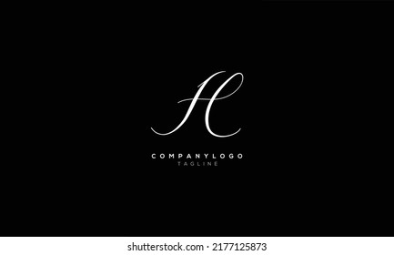 HE EH Abstract initial monogram letter alphabet logo design