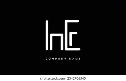 HE, EH Abstract Letters Logo Monogram
