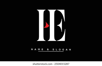 HE, EH Abstract Letters Logo Monogram