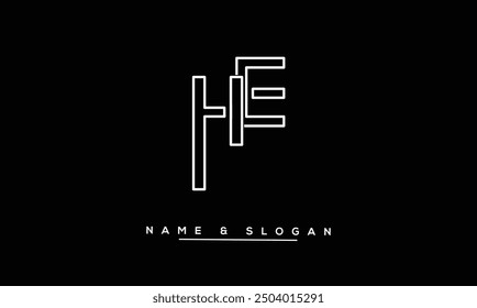 HE, EH Abstract Letters Logo Monogram