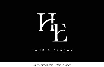 HE, EH Abstract Letters Logo Monogram