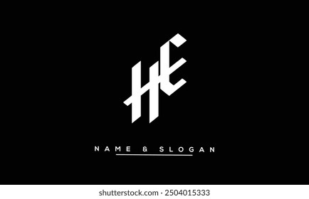 HE, EH Abstract Letters Logo Monogram