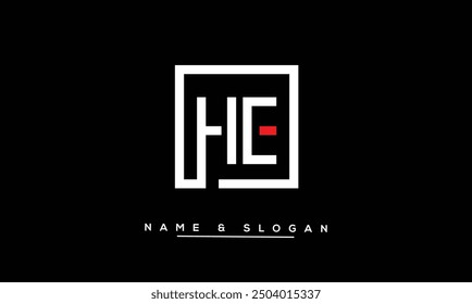 HE, EH Abstract Letters Logo Monogram