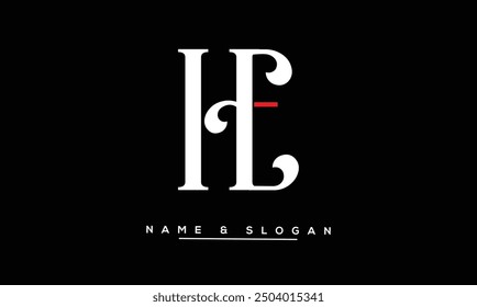 HE, EH Abstract Letters Logo Monogram