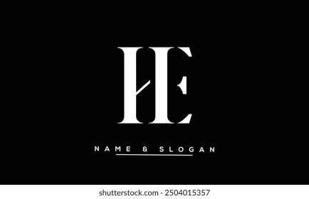 HE, EH Abstract Letters Logo Monogram