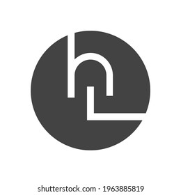 Logo-Design von HE, EH, E UND H Abstrakte Anfangsbuchstaben