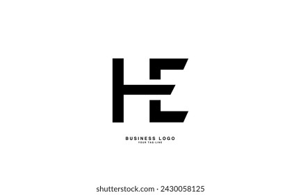 HE, EH, H, E, Abstract Letters Logo Monogram