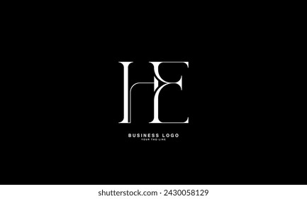 HE, EH, H, E, Abstract Letters Logo Monogram