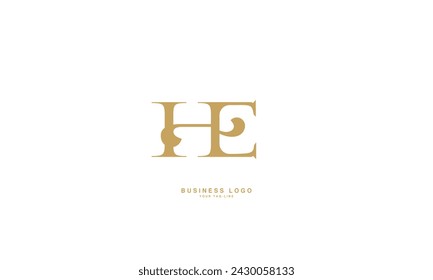 HE, EH, H, E, Abstract Letters Logo Monogram