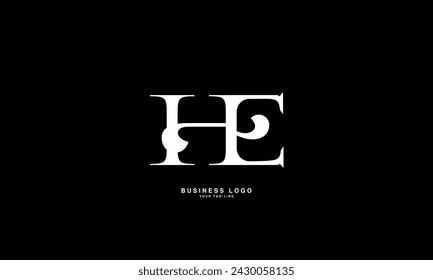 HE, EH, H, E, Abstract Letters Logo Monogram