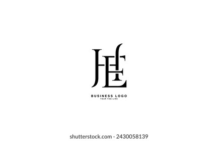 HE, EH, H, E, Abstract Letters Logo Monogram