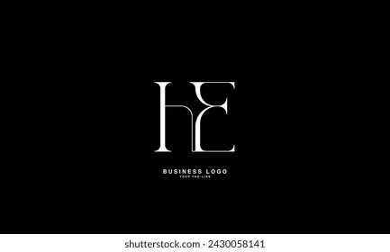 HE, EH, H, E, Abstract Letters Logo Monogram