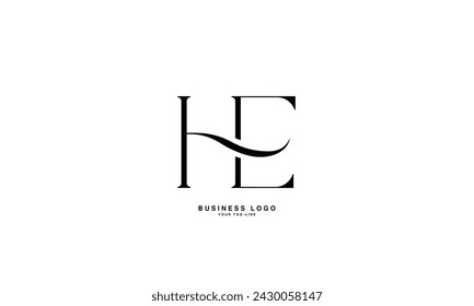 HE, EH, H, E, Abstract Letters Logo Monogram