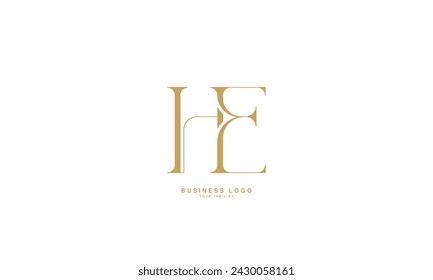 HE, EH, H, E, Abstract Letters Logo Monogram