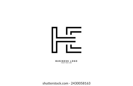 HE, EH, H, E, Abstract Letters Logo Monogram