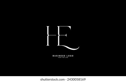 HE, EH, H, E, Abstract Letters Logo Monogram