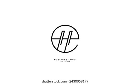 HE, EH, H, E, Abstract Letters Logo Monogram