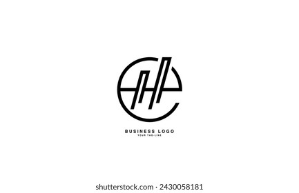 HE, EH, H, E, Abstract Letters Logo Monogram