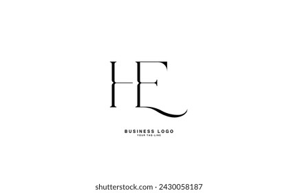 HE, EH, H, E, Abstract Letters Logo Monogram