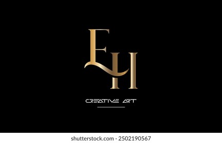 HE, EH, H, E abstract letters logo monogram