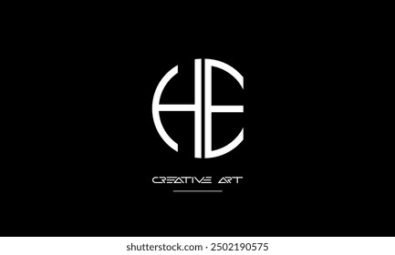 HE, EH, H, E abstract letters logo monogram