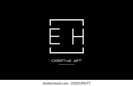 HE, EH, H, E abstract letters logo monogram