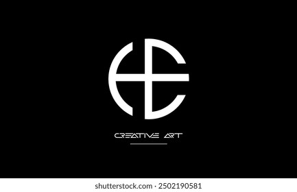 HE, EH, H, E abstract letters logo monogram